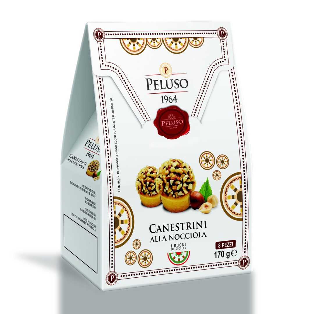 Canestrini nocciola astuccio 170 gr Peluso