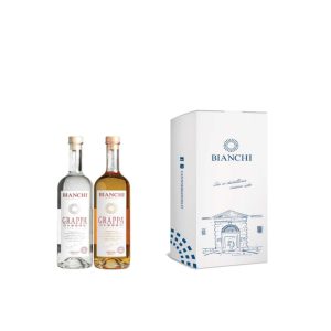 Scatola regalo Bianchi con grappa barrique x2 da 70 cl