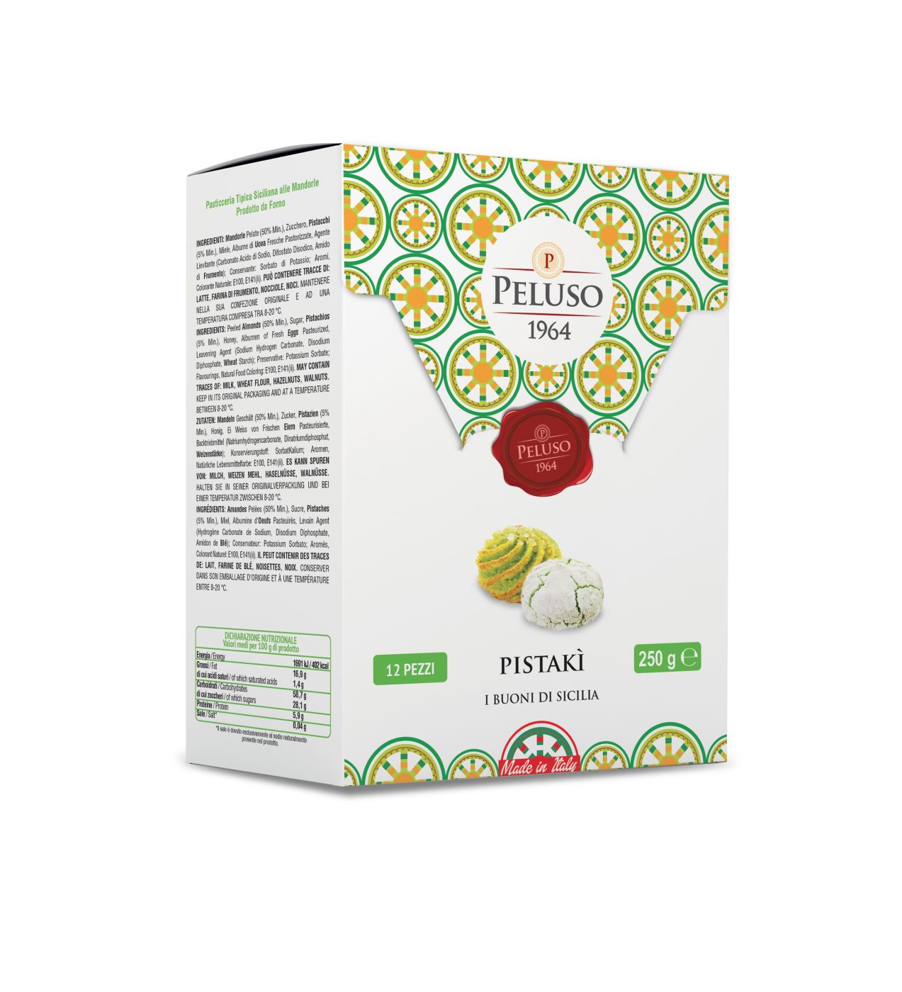 Peluso Pistakì pasticceria 250 gr