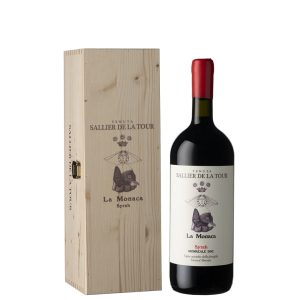Vino magnum cassetta in legno la monaca syrah 1,5 LT