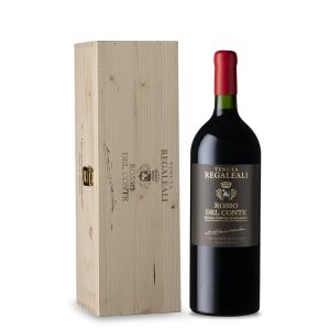 Vino magmun cassetta di legno Vino rosso del conte 1,5 LT