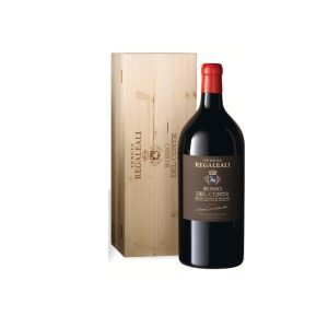 Vino Rosso del Conte 5 LT con cassetta in legno Tenuta Regaleali
